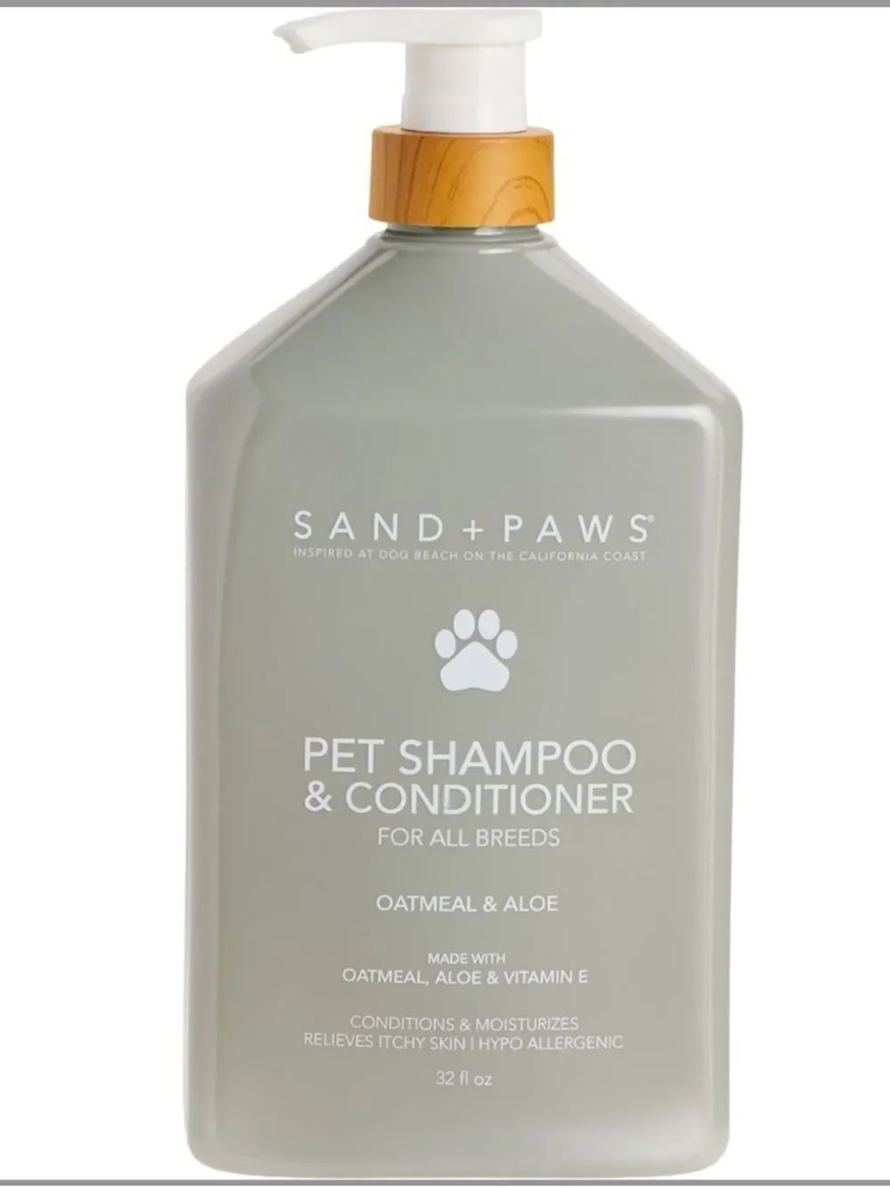 Sand + Paws Oatmeal and Aloe Pet Shampoo and Conditioner 32 oz